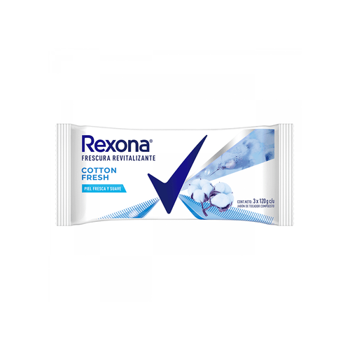 Jabon en Barra Rexona Cotton Fresh 3 x 120 gr
