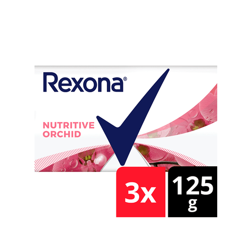 Jabón en Barra Rexona Nutritive Orchid 3 x 125 gr