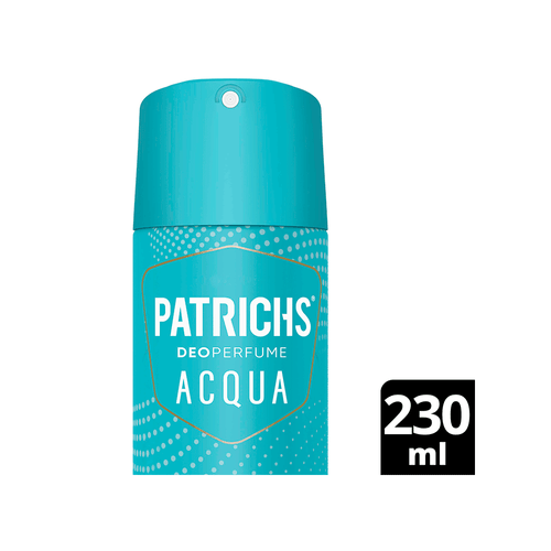 Desodorante En Aerosol Patrichs Acqua x 230 ml