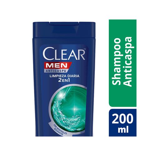 Shampoo Clear 2 en 1 Limpieza Diaria x 200 ml