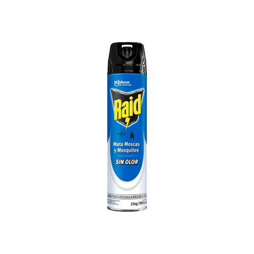 Insecticida en Aerosol Raid Mata Moscas y Mosquitos S/Olor x 360 ml