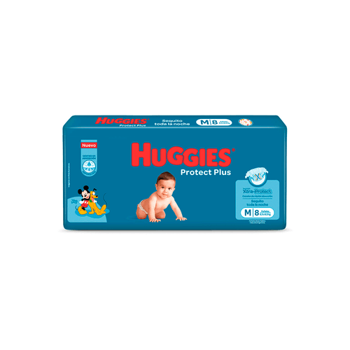 Pañal Huggies Protect Plus Talle M x 8