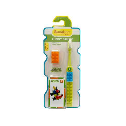 Cepillos Bucal Tac Funny Brush Niños + 6 años (Color Sujeto a Stock)