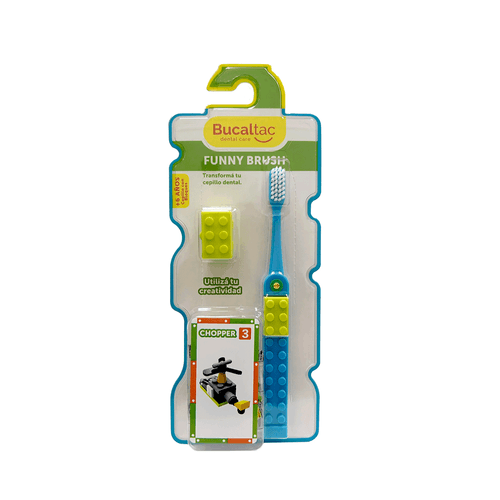 Cepillos Bucal Tac Funny Brush Niños + 6 años (Color Sujeto a Stock)