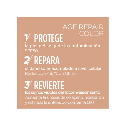 Protector Solar Facial Isdin FotoUltra Age Repair Color SPF50 x 50 ml
