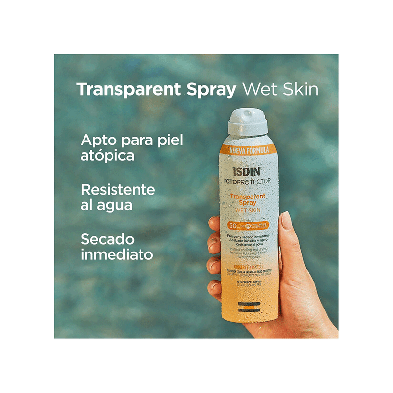 Isdin-Fotoprotector Wet Skin Spray Transparente Fps 50 x 250 ml-8429420187917