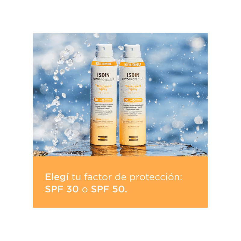 Isdin-Fotoprotector Wet Skin Spray Transparente Fps 50 x 250 ml-8429420187917