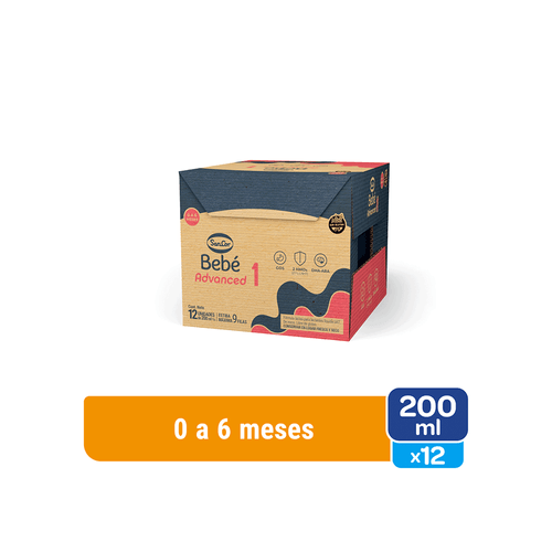 Leche Infantil SanCor Bebé 1 Advanced Brick x 12 unid x 200 ml