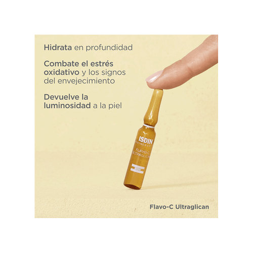Sérum Facial Hidratante Isdinceutics Flavo-C Ultraglican 10 unid x 2 ml