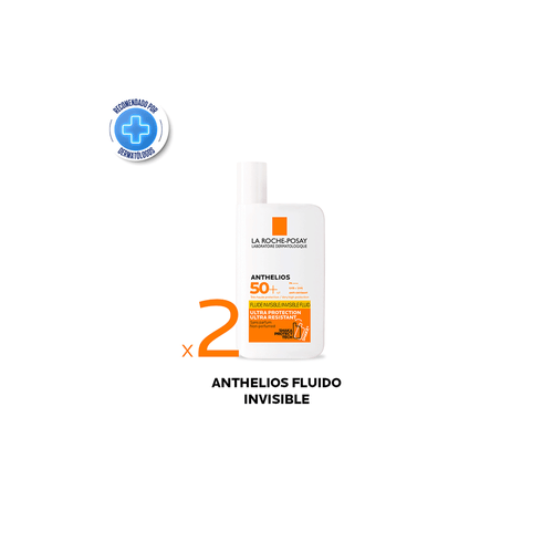 Combo La Roche Posay Anthelios UV Mune 400 Fluido Invisible FPS50 x 2 unid