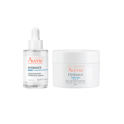 Combos Avene Hydrance Serum Boost x 30 ml + Aqua Gel x 50 ml + Neceser