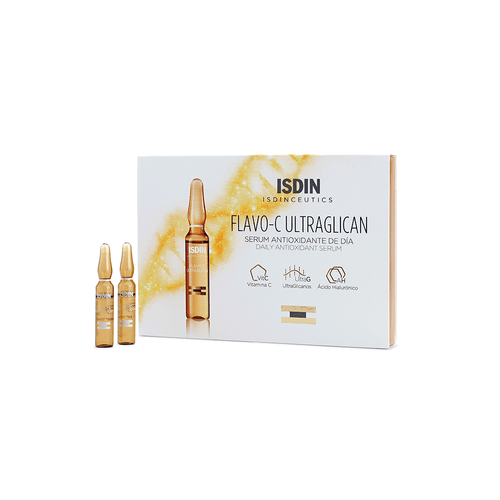 Sérum Facial Hidratante Isdinceutics Flavo-C Ultraglican 10 unid x 2 ml