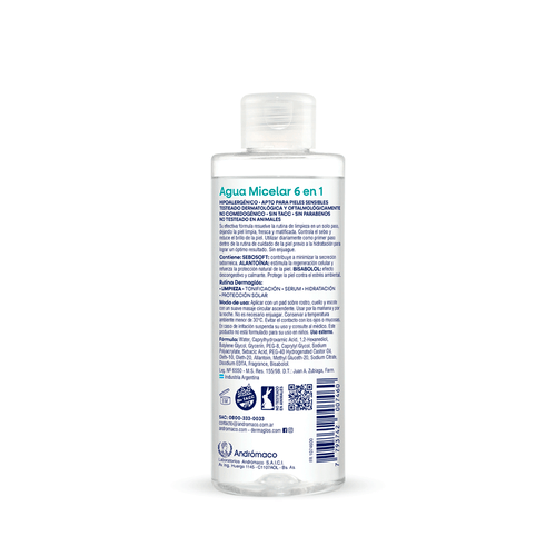 Ague Micelar Dermaglos Piel Mixta Piel Grasa x 200 ml