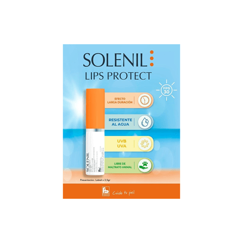 Protector Solar Labial Solenil Lips Protect FPS30 x 3,5 gr