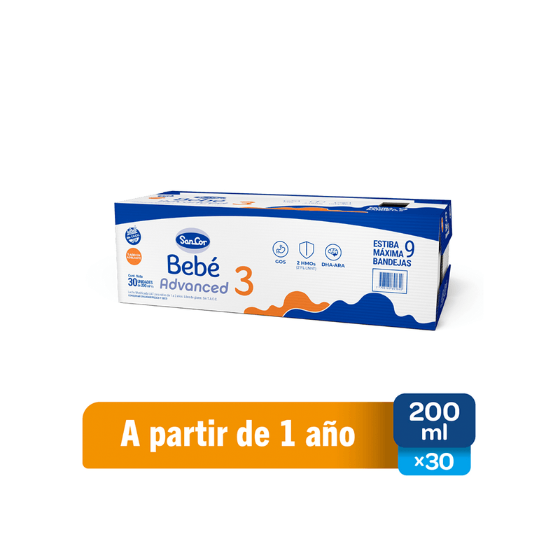Sancor-Bebe-Advanced-Formula-Infantil-Etapa-3-Brick-200-ml-x-30-unid