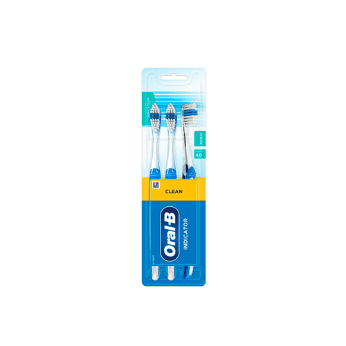 Cepillo Dental Oral-B Clean Indicator Medio x 3 unid