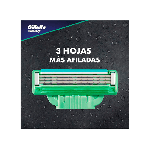 Cartucho para Afeitar Gillette Mach3 Sensitive
