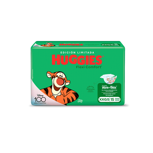Pañal Huggies Flexi Comfort Talle XXG x 15 unid
