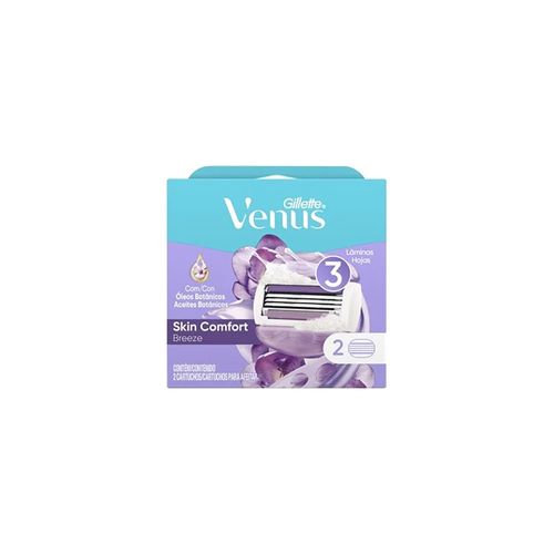 Cartucho para Afeitar Gillete Venus Skin Comfort Breeze x 4 unid