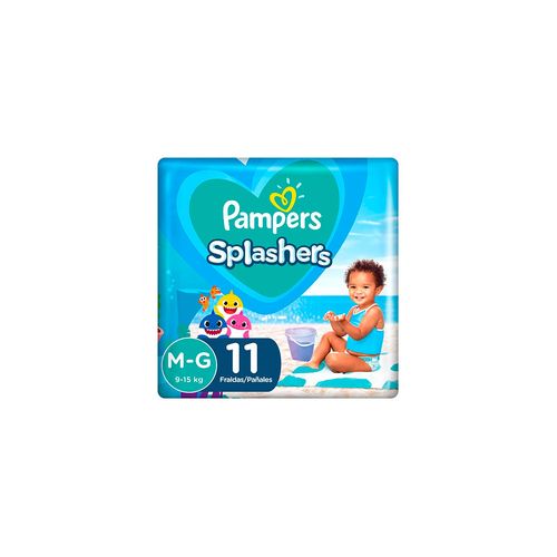 Pañal Pampers Splashers Talle M/G x 11 unid