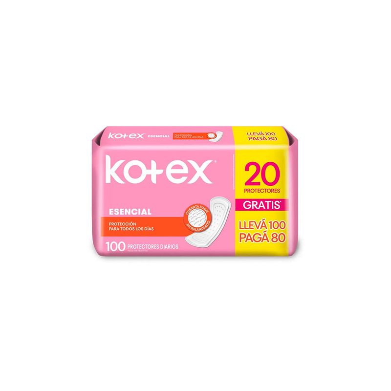 Protector-Diario-Kotex-Esencial-x-100-unid
