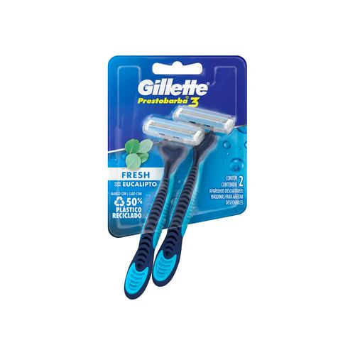 Maquina de Afeitar Gillete Prestobarba 3 Cool Ice x 2 unid