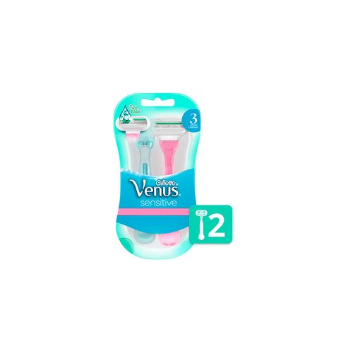 Maquina para Afeitar Gillete Venus Upgrade Sensitive x 2 unid