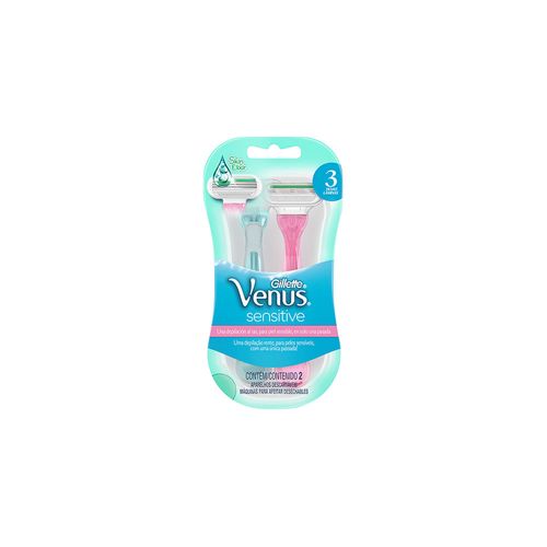 Maquina para Afeitar Gillete Venus Upgrade Sensitive x 2 unid