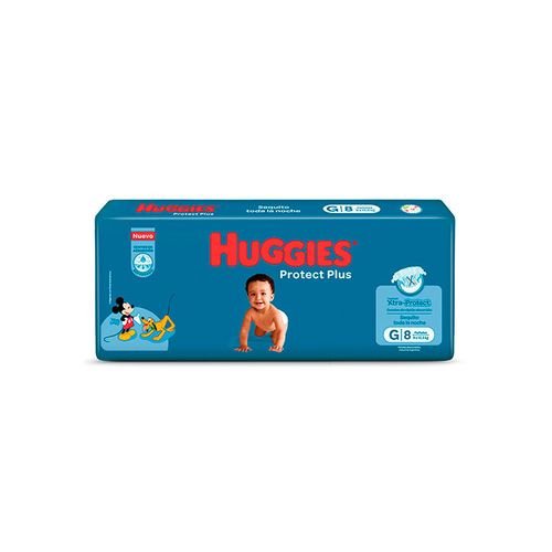 Pañales Huggies Protect Plus G x 8 unid