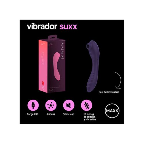 Juguete Sexual Maxx Play Vibrador y Succionador Suxx