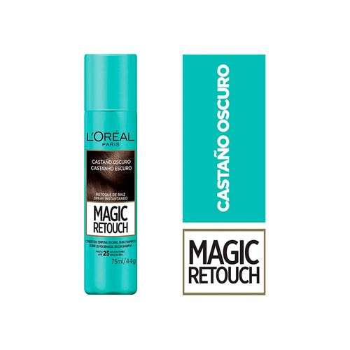 Retocador Magic Retouch Castaño Oscuro x 75 ml