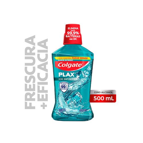 Enjuague Bucal Colgate Plax Ice Infinity x 500 ml