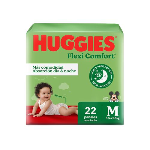 Pañales Huggies Flexi Confort Talle M x 22 unid