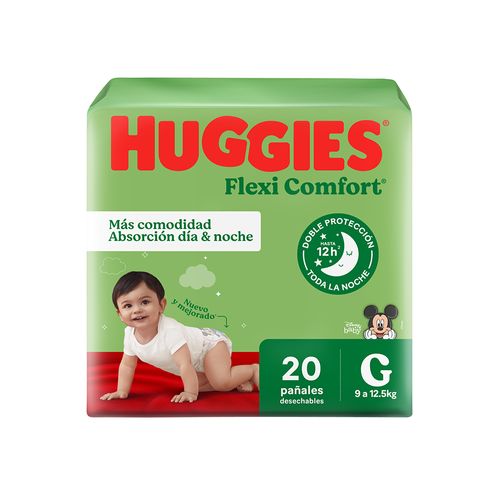 Pañales Huggies Flexi Comfort Talle G x 20 unid