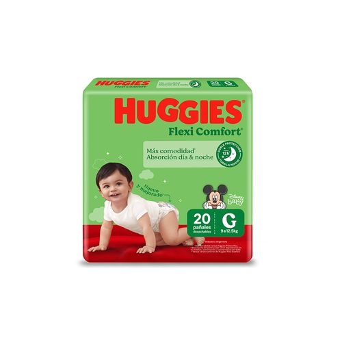 Pañales Huggies Flexi Comfort Talle G x 20 unid