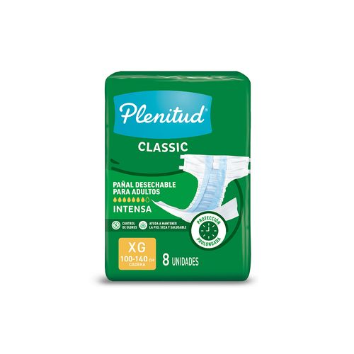 Pañales Plenitud Classic Talle XG x 8 unid
