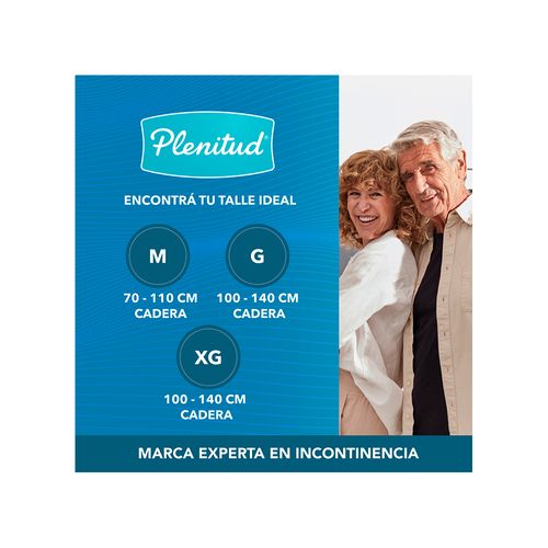 Pañales Plenitud Classic Talle XG x 8 unid