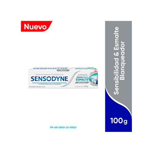 Crema Dental Sensodyne Sensibilidad y Esmalte Blanqueador x 100 gr