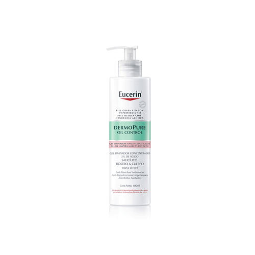 Gel Limpiador Eucerin Dermopure Triple Efecto x 400 ml