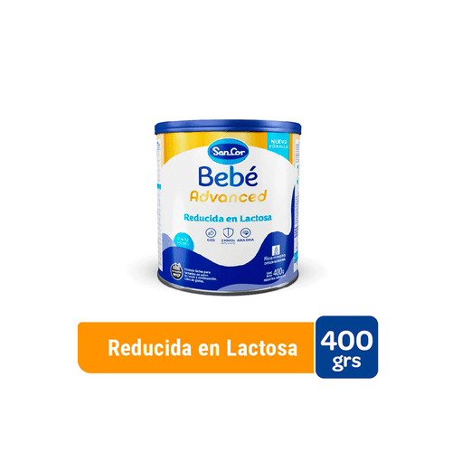 Leche Infantil SanCor Bebé Advanced Reducida en Lactosa Lata x 400 gr
