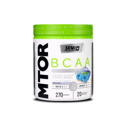 Suplemento Dietario Star Nutrition Mtor BCCA Blue Raz x 270 gr