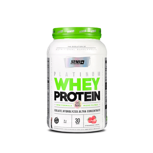 Suplemento Dietario Star Nutrition Platinum Whey Protein Frutilla x 908 gr