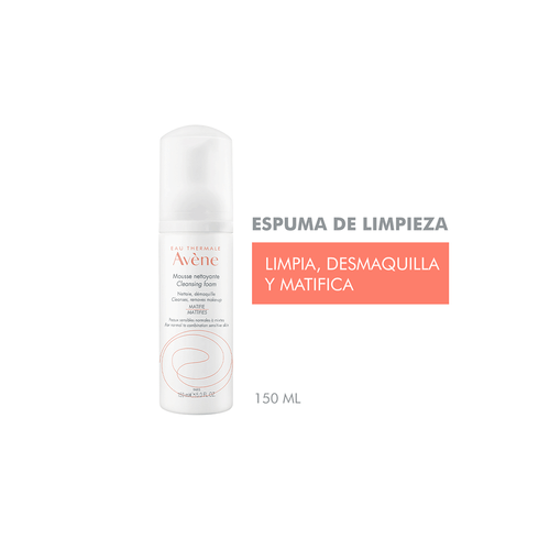 Espuma Limpiadora Avene Matificante x 150 ml