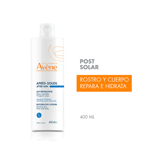 Crema Post Solar Avene Reparadora en Spray x 400 ml