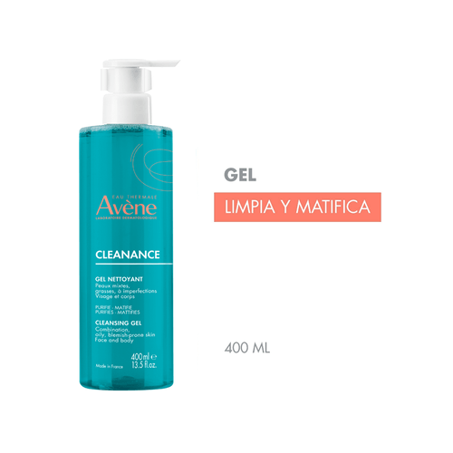 Gel Limpiador Avene Cleanance x 400 ml