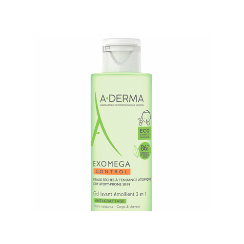 Gel de Limpieza 2 en 1 A-derma Exomega Control Pieles Atópicas x 200 ml