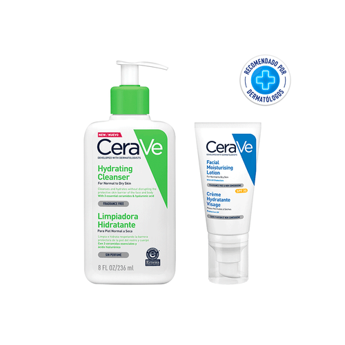 Combo CeraVe Limpiador Hidratante + Locion Hidratante