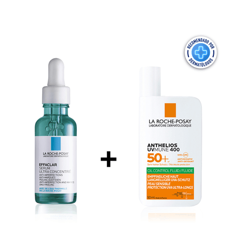 Combo La Roche-Posay Serum Effaclar + Anthelios Fluido Oil Control Invisible