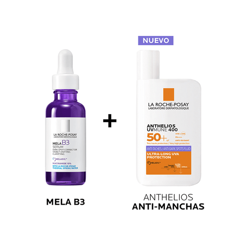 Combo La Roche-Posay Serum Mela B3 + Anthelios Antimanchas