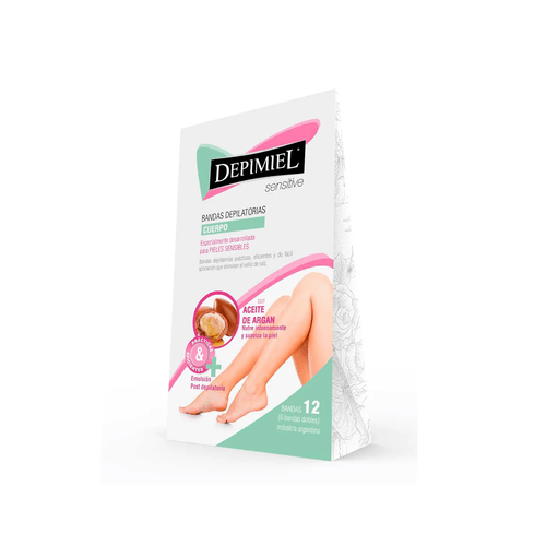 Cera Depilatoria Depimiel Para Cuerpo Piel Sensible en Banda x 12 unid